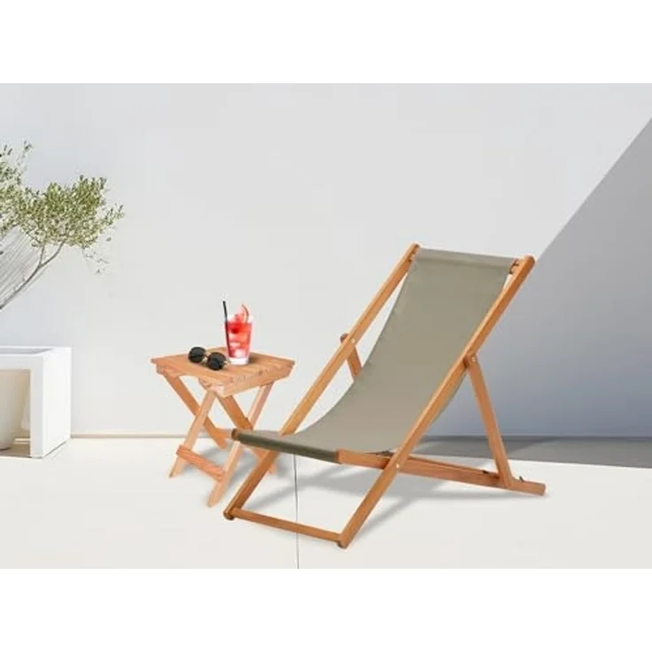 ARANAZ S.L. MANUFACTURAS DE LA MADERA Klapptisch für den Garten, Öl-Finish, 40 x 40 cm, Holz, 40 x 40 cm – Bild 2