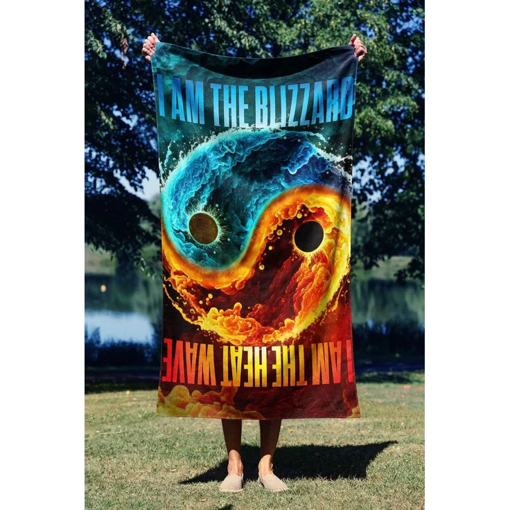 Mijolnir 'Heat Blizzard 90' Strandtuch, Mehrfarbig, 90 x 150 cm