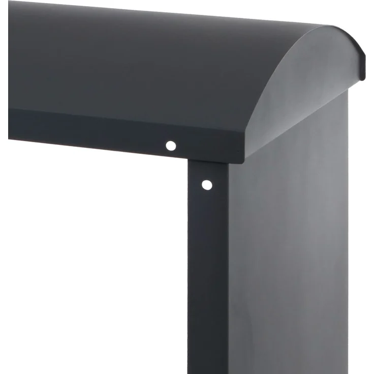 Brennholzlager HWC-P77, Kamin-/Feuerholzregal Holzlager Holzunterstand Outdoor Metall 160x98x50cm ~ anthrazit – Bild 7