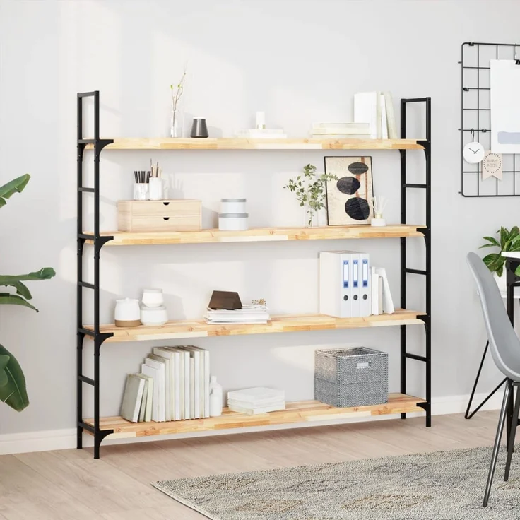 vidaXL Tischplatte 140x20x4 cm Rechteckig Massivholz Akazie 4008769 – Bild 3