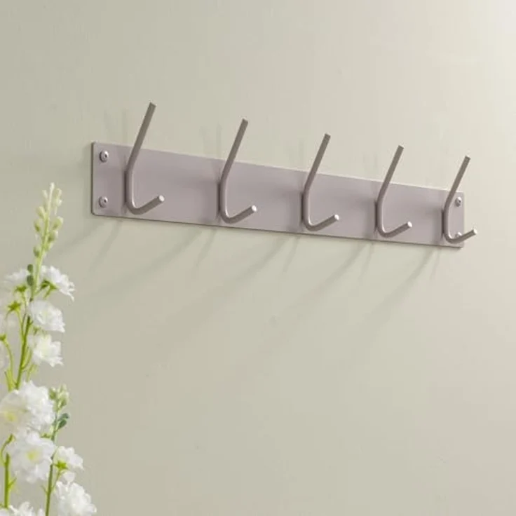 Spinder Design FUSION 5 Garderobe: Skandinavischer Stil, Stahl, Silky Taupe 70x6x12 cm – Bild 6