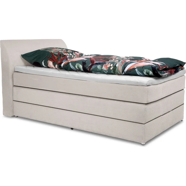 sun garden Boxspringbett KAMARIA LF 140x200 cm silber Box-Spring-Bett Doppelbett – Bild 1