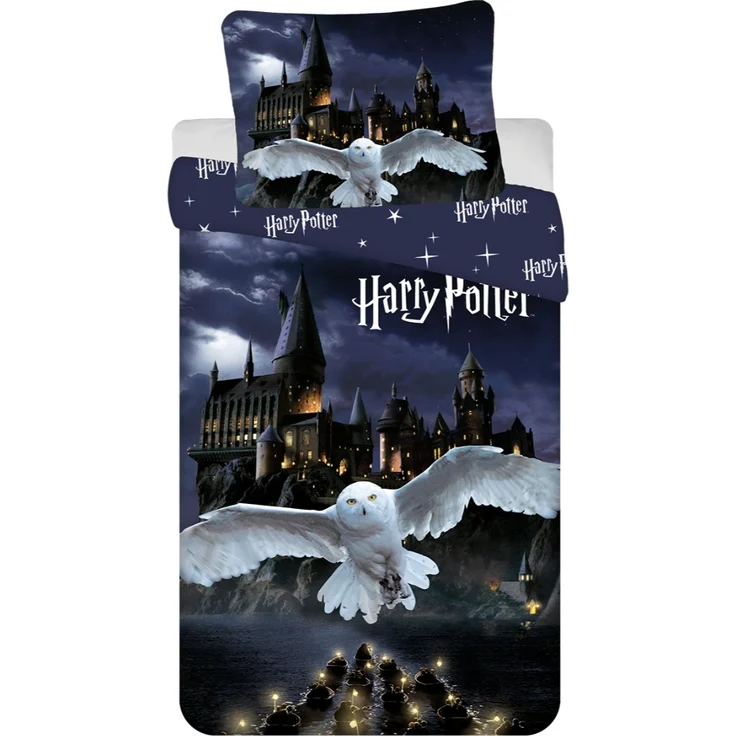 Harry Potter Bettwäsche-Set Mikrofaser 140 × 200 cm + 70 × 90 cm mit Reißverschluss – Bild 1