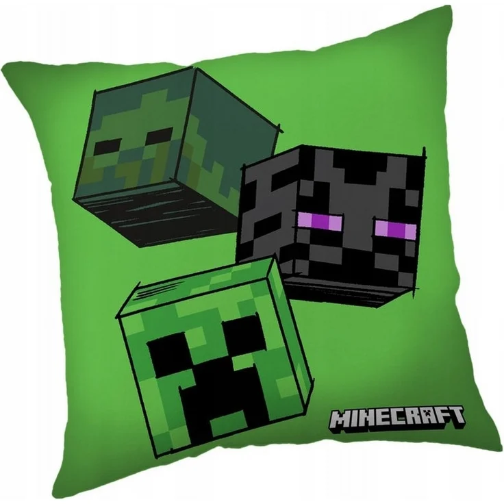 Minecraft Dekokissen Minecraft Creeper Kissen, 40 x 40 cm, befüllt und super weich – Bild 1