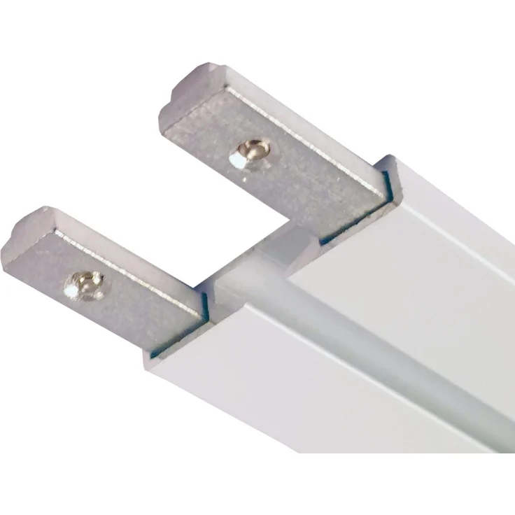 Vorhangschiene "weiß" aus Aluminium, alle Längen bis 480cm möglich, Flache Gardinenschiene ( 7mm ), "1- / 2-/ 3- /4-läufig" inkl. Vorhanggleiter – Bild 6