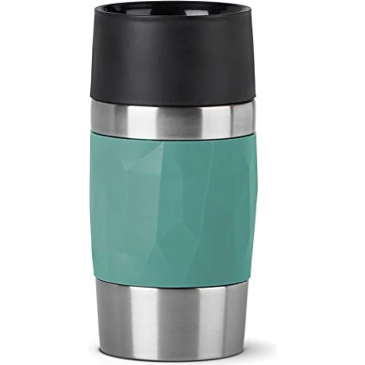 EMSA 'Travel Mug Compact' Thermobecher, Edelstahl, grün, 300 ml – Bild 2