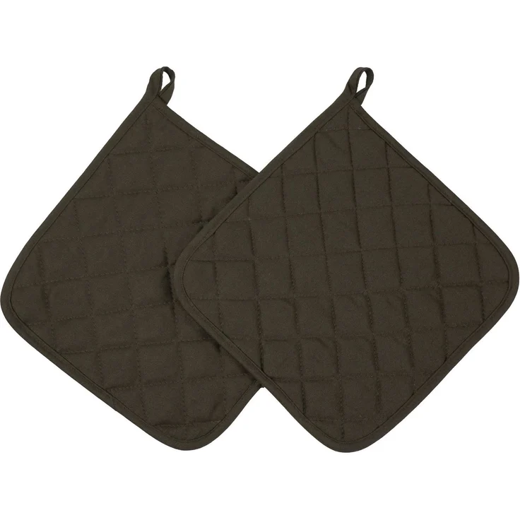 ZOLLNER Topflappen, (Set), 24 x 24 cm, 100% Baumwolle, Temperaturbeständig bis 100°C – Bild 1