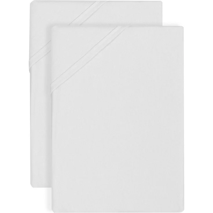 biberna Biber-Betttuch 0002710, weiß, 2x 150/250 cm – Bild 1