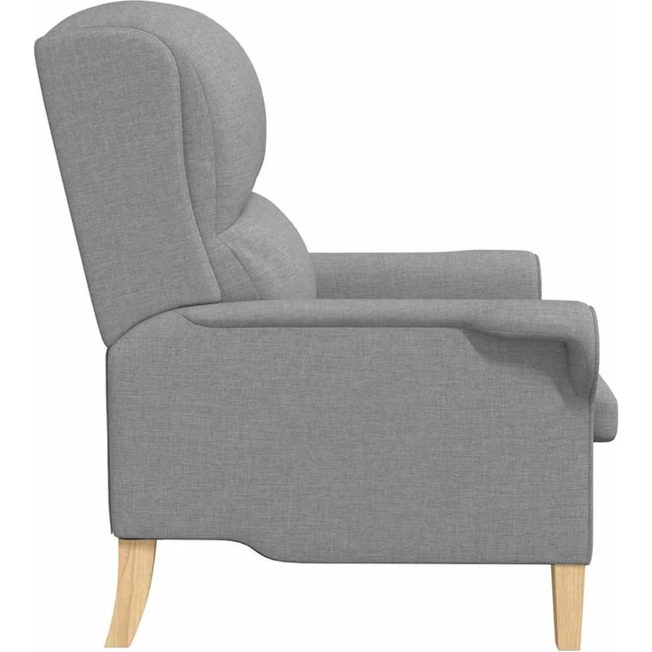 vidaXL Sessel Hellgrau 76 x 94 x 102 cm Stoff 42009840 – Bild 4
