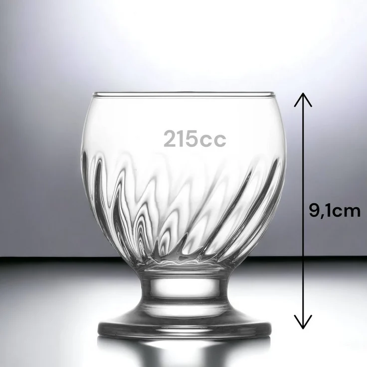 LAV Gläser-Set Nectar Trinkgläser, Wassergläser, Gläser-Set 6er 215cc, Glas – Bild 2