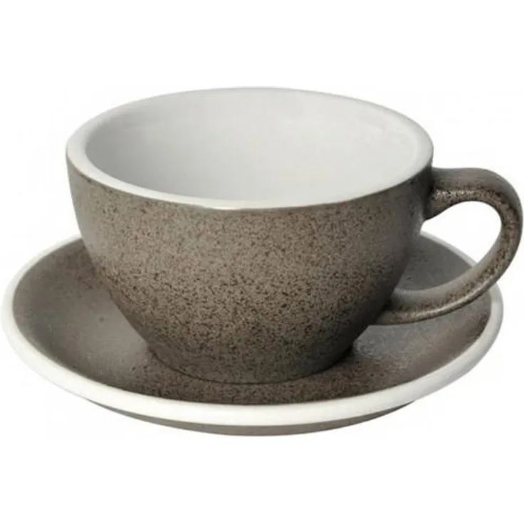 Café Latte Tasse mit Untertasse Loveramics ''Egg Granite'', 300 ml