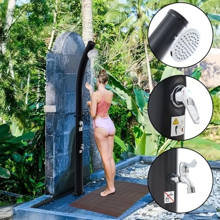 Solardusche Kebomi 216 cm 18 L [casa. pro] – Bild 2
