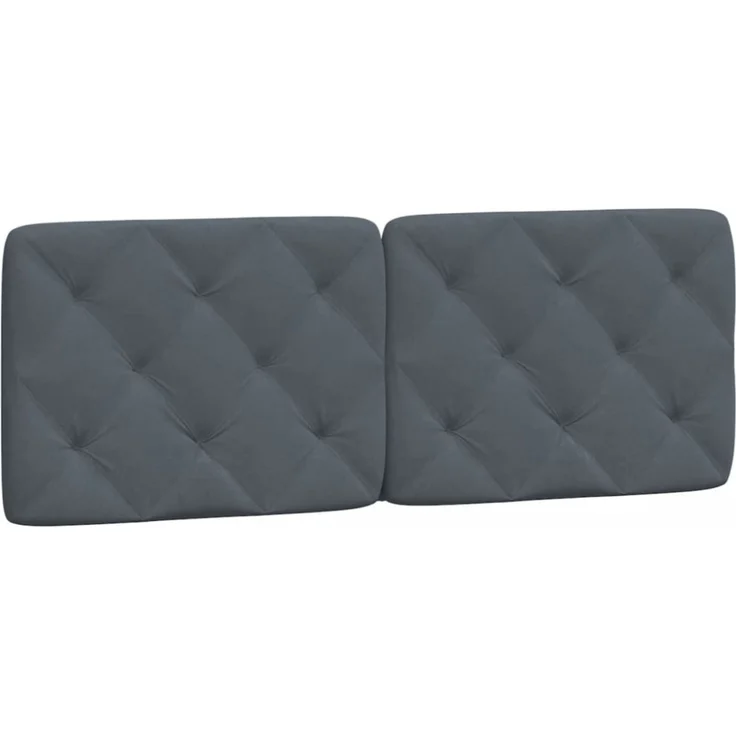 vidaXL Kopfteil-Kissen Dunkelgrau 140 cm Samt – Bild 2