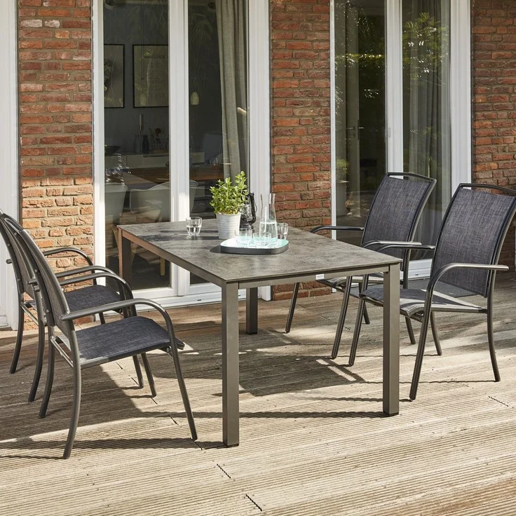 Sola Dining Tisch 160x90 cm, anthrazit – Bild 7