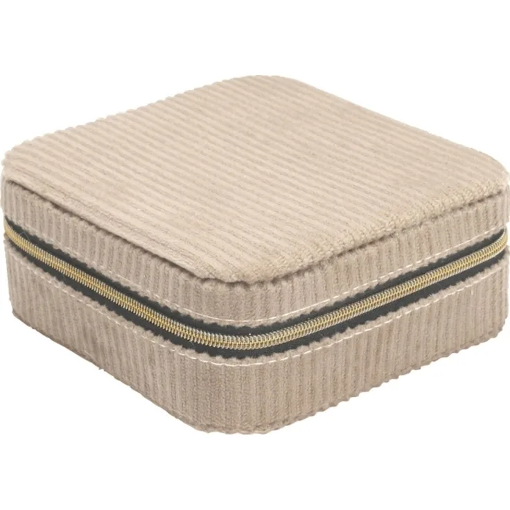 Home Styling Collection Schmuckkästchen Kord 12 x 12 x 5 cm