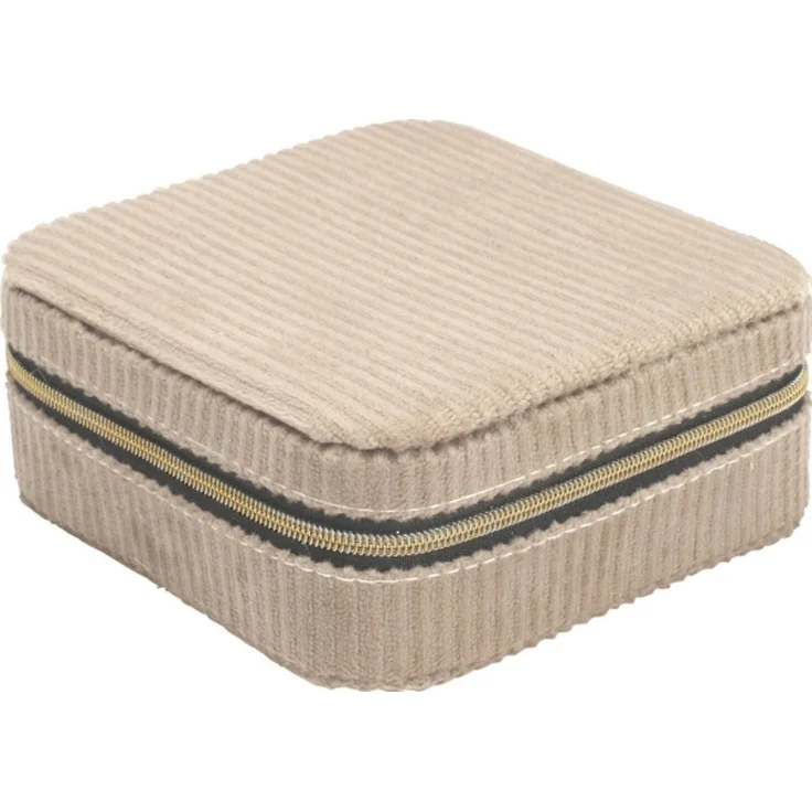 Home Styling Collection Schmuckkästchen Kord 12 x 12 x 5 cm