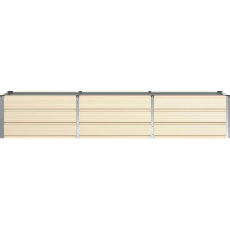 vidaXL Pflanzkübel Elfenbein 240 x 80 x 45 cm Stahl 42018090 – Bild 4