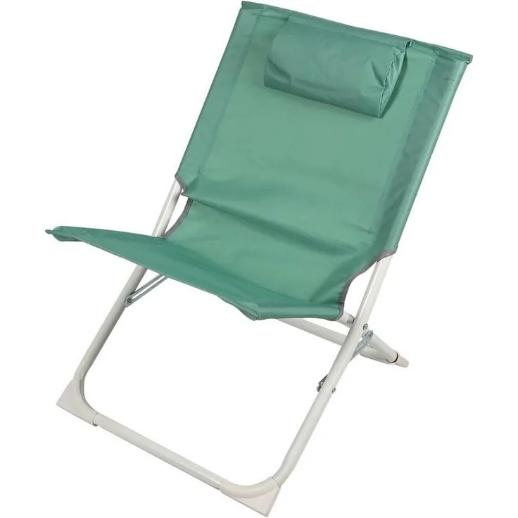 Sunnydays 49 x 62 x 61 cm Strandstuhl mit integriertem Kissen Strandhocker Campingstuhl Klappstuhl Faltstuhl