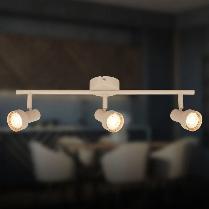 Briloner Leuchten LED Deckenspots TAPP, ohne Leuchtmittel, 47,5x12,5 cm, Wohnzimmer, Schlafzimmer, Flur, Büro – Bild 1