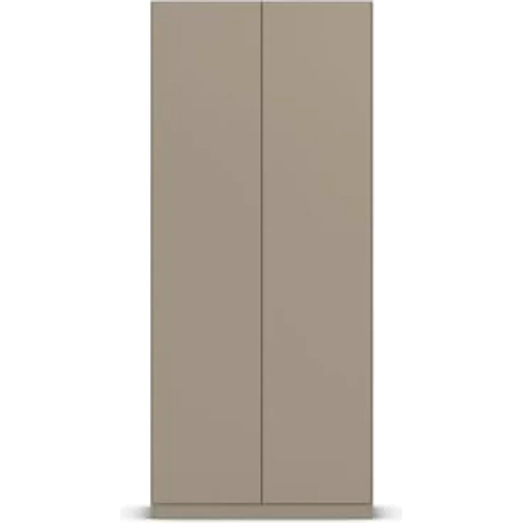 Rauch Möbel LUNIK, Kleiderschrank, Farbe Fango, Breite 91 cm | Schrank mit patentiertem Schnellmontagesystem, 2-türig, Push-to-open-Funktion, Zubehör Classic, Homeoffice, Garderobe – Bild 10