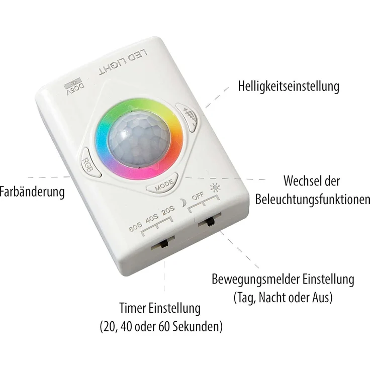 Northpoint LED-Streifen mit Bewegungsmelder Innenbereich Schrankleuchte 1100mAh Akku – Bild 2