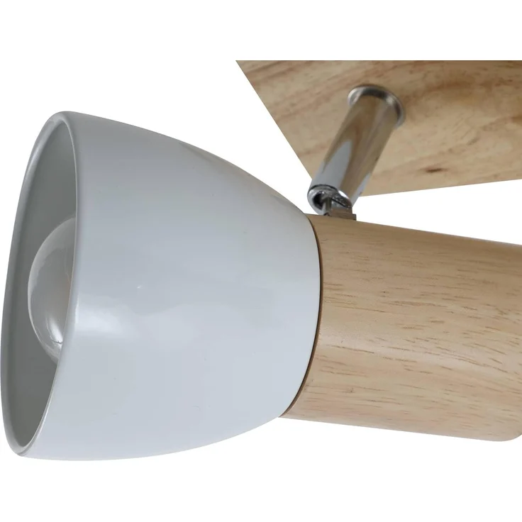 Lindby Deckenstrahler Thorin, Holz IP20, 3 x 40 W – Bild 6