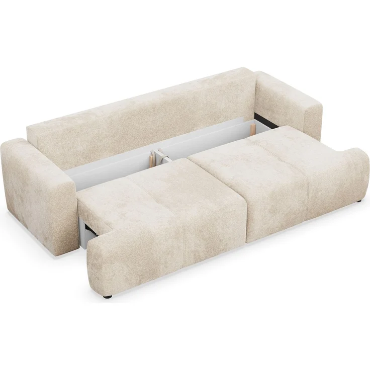 Selsey 'Cobbly' Schlafsofa mit Schlaffunktion, mit Bettkasten, 3-Sitzer, Chenille Mystery Creme, 244 cm – Bild 6