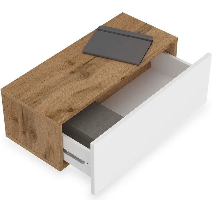 IDIMEX Nachtkommode NANI, Hängender Nachttisch mit Schublade Nachttisch schwebend – Bild 2