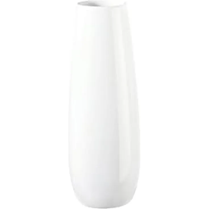 ASA Selection Ease Vase, Raumdekoration, Blumenvase, Keramik, Weiß, H 25 cm, 91031005