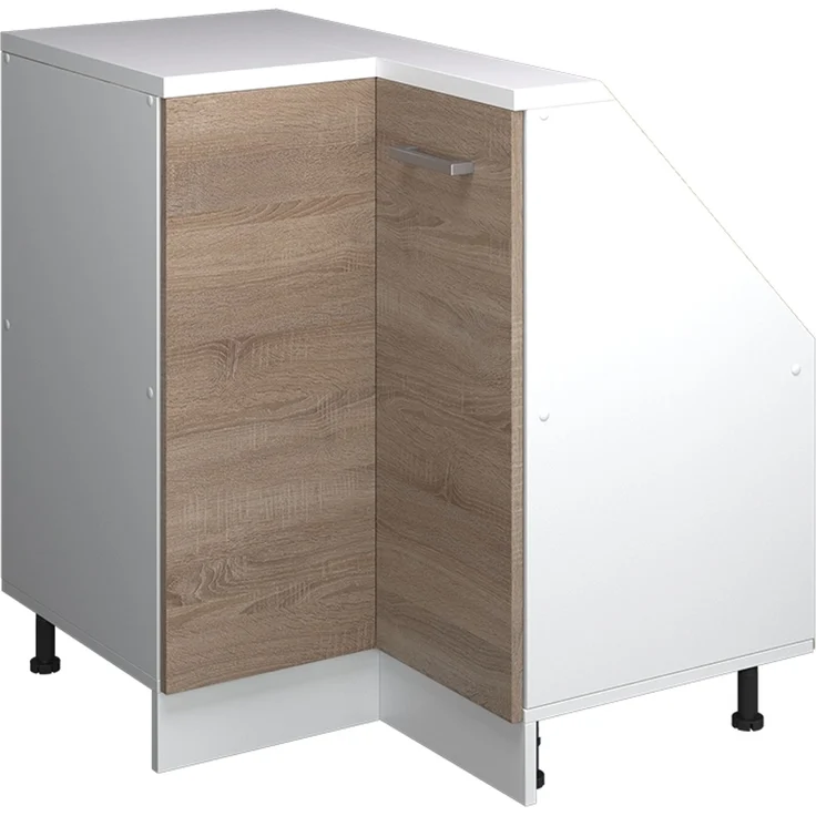 Eck-Küchenschrank für Dachschrägen R-Line Sonoma 75.6 cm mit 1 Tür Vicco – Bild 1