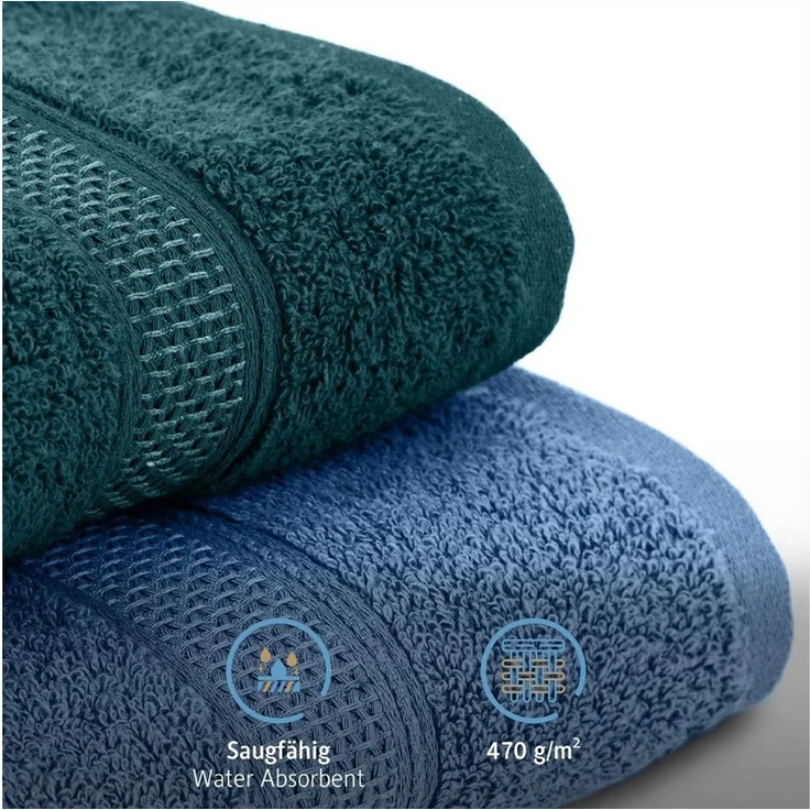 Komfortec Handtuch Set aus 100% Baumwolle, 4 Handtücher 50x100 cm und 4 Badetücher 70x140 cm, Frottee (Packung, 8-St), Duschtücher & Badehandtuch, Weich, Towel, Groß – Bild 4