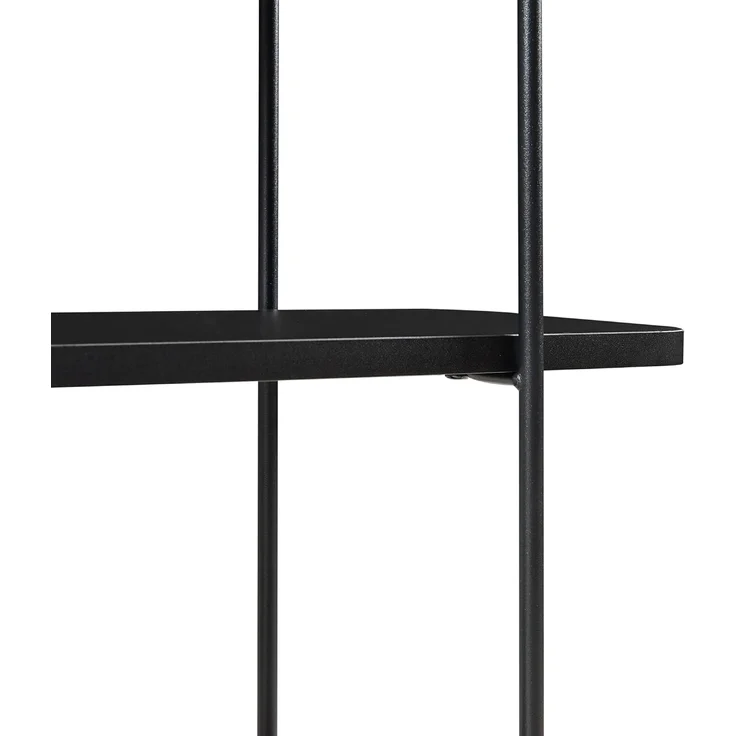 Wandregal Østfold 100x80x21 cm Schwarz [en. casa] – Bild 7