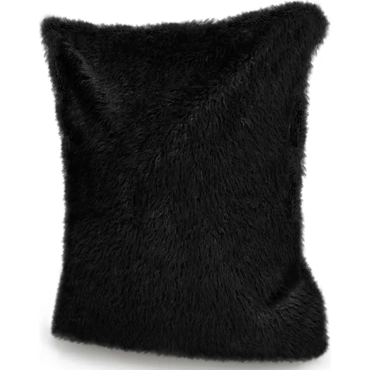 Green Bean® XXL-Sitzsack Fellotpik mit Füllmaterial (EPS Perlen - 380 Liter) - Indoor Maße ca 180 x 140 cm - Bean Bag - Schwarz