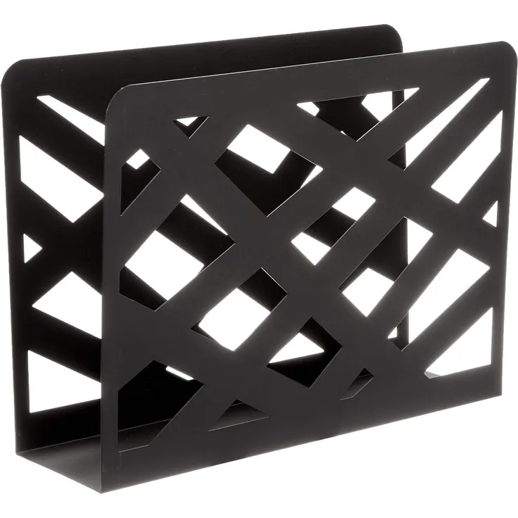 HAKU Möbel Zeitungsständer - schwarz-lackiert - H. 26cm x B. 35cm - HAKU-44596