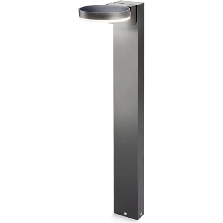 Esotec Solar PIR Standleuchte Diana 80, Aluminium Standfuß, Li-Ion Akku, 40 LEDs, Bewegungsmelder, schwarz, wetterfest, H=80cm