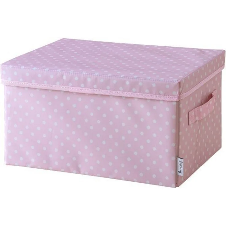 Lifeney Faltbox Aufbewahrungsbox Punkte, Rosa, groß, 2er Set – Bild 4
