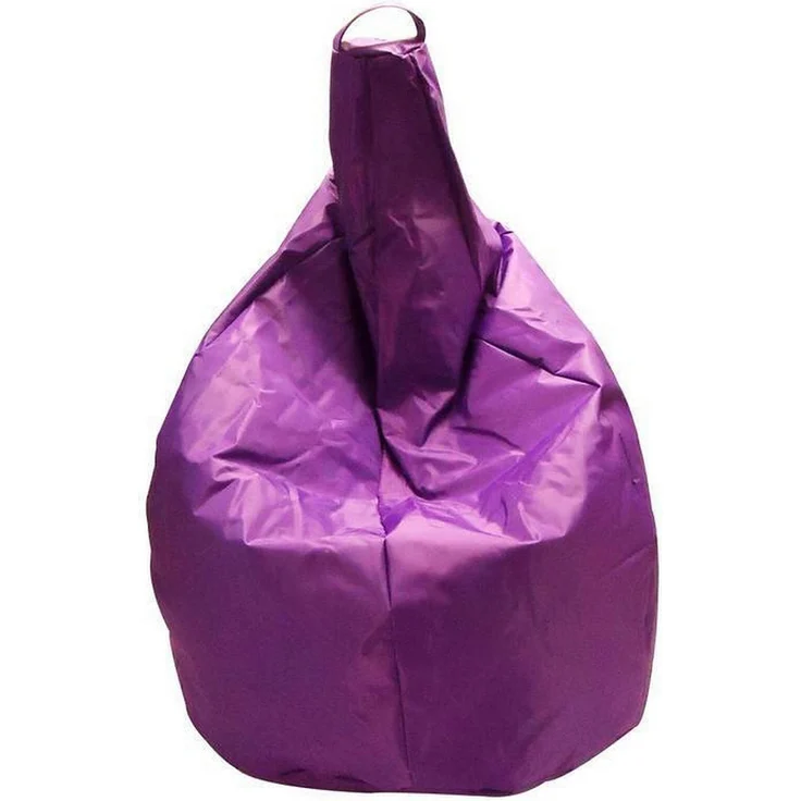 Dmora Pouf Angillina, Mehrzwecksessel, Sitzsack, Hockerhocker, Made in Italy, 80x80 h120 cm, Lila – Bild 1