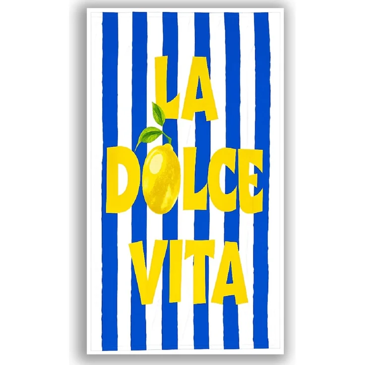 La Dolce Vita Kinder Strandtuch Badetuch für Strand und Schwimmbad 70x140 cm