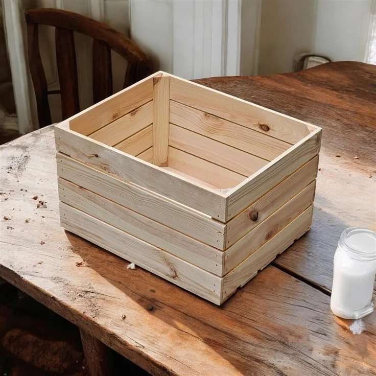 Holzkisten Obstkisten Natur 50 x 40 x 30 cm 3er Set – Bild 6