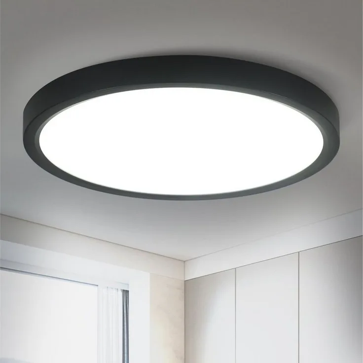 Nettlife LED Panel Kaltweiß Ø22cm Schlafzimmer Deckenleuchte, LED fest integriert, Kaltweiß, für Flur, Küche, Esszimmer, Wohnzimmer, Schlafzimmer, Kinderzimmer