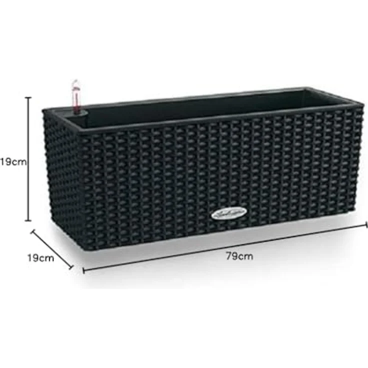 Lechuza Balkonkasten BALCONERA Cottage 80 cm, graphitschwarz – Bild 3
