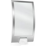 Außenwandleuchte L 22 S silber, 180°-Bewegungsmelder, E27-Fassung, max. 60 W, Edelstahlblende, IP44