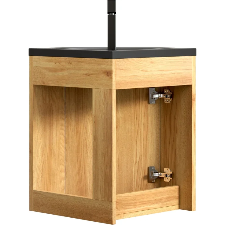 Waschtisch 54,5×38,5×52,4 cm für Ecken mit Harzbecken und Unterschrank – Bild 9