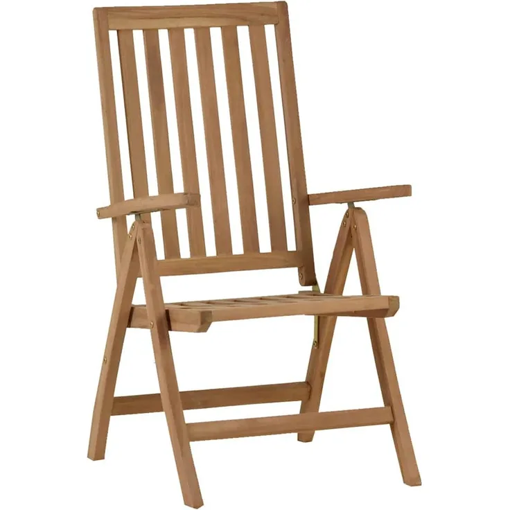 MiaMöbel Teak Klappstuhl Massivholz Teak Modern