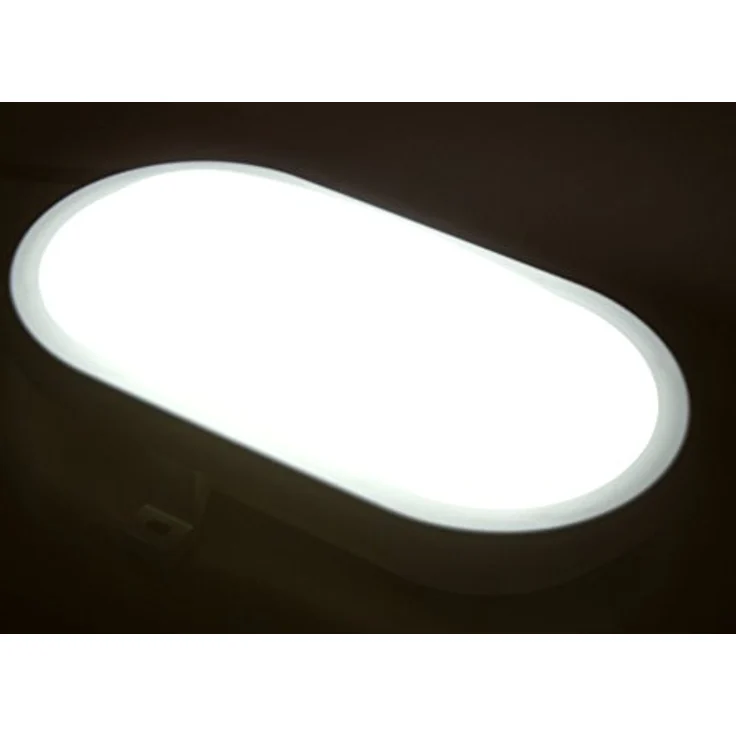 McShine LED Feuchtraumleuchte, 12W Wand- und Deckenlampe für Außen, regenfest IP65, 960 lm, 3000K warmweiß, 216x118x79mm – Bild 3