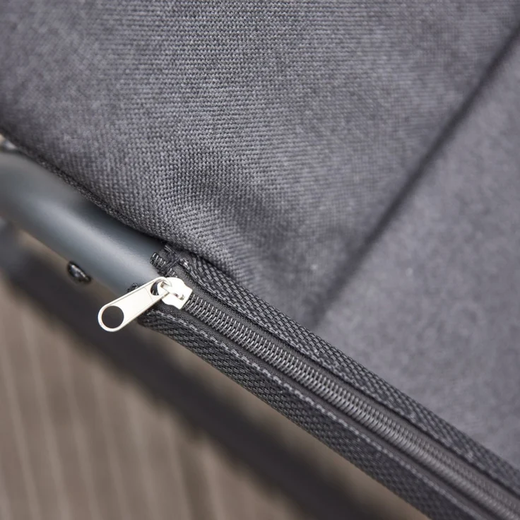 SIENA GARDEN 'Aliano' Schaukelliege mit Kissen, Black – Bild 5