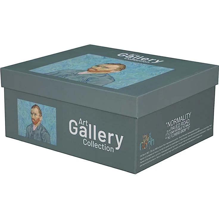 DUO ART GALLERY 2er-Set Tasse mit Untertasse PORTRAIT OF Van Gogh, New Bone China Porzellan – Bild 6