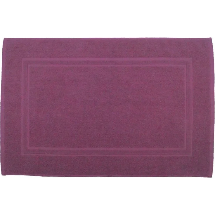Julie Julsen Badematte 1-Badematte-Lila-50 x 80 cm, Baumwolle, Doppelrahmen – Bild 1