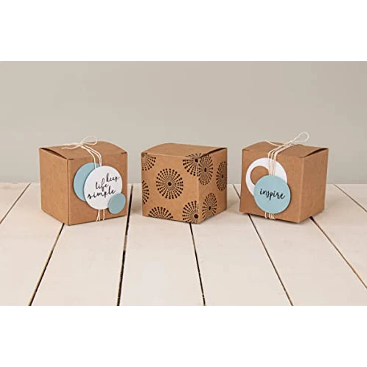 Faltschachtel, FSC Mix Credit, 7,5x7,5x7,5cm, Set 6Stück, kraft – Bild 3