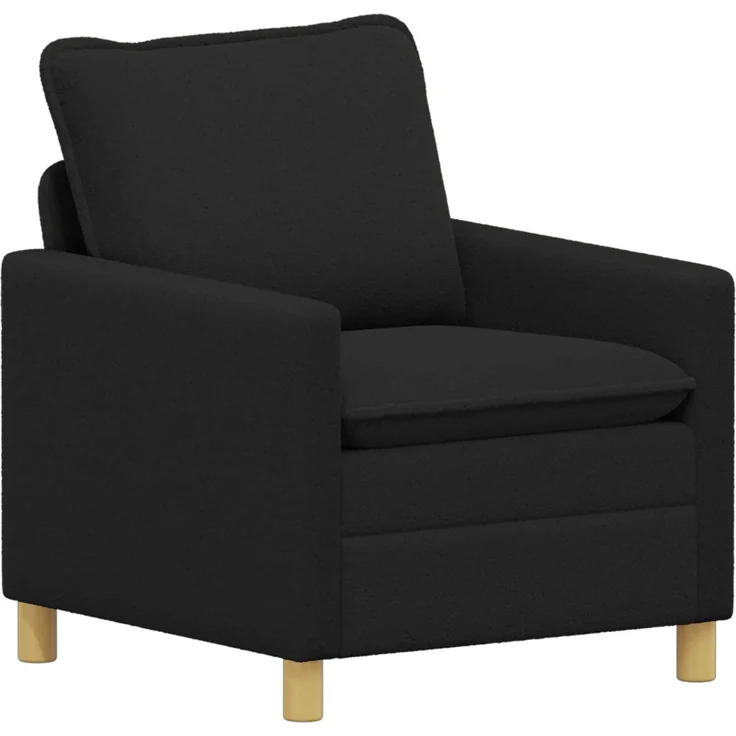 vidaXL Sofa Set 2 stk. Schwarz Stoff 3417039 – Bild 3
